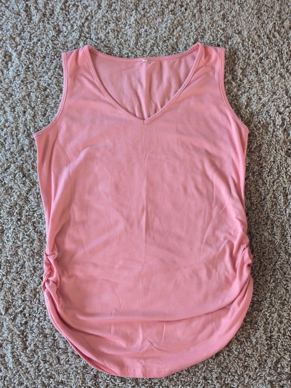 Women’s V-Neck Sleeveless Tank Top - Pink